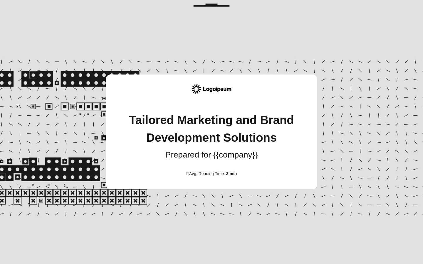 B2B service proposal