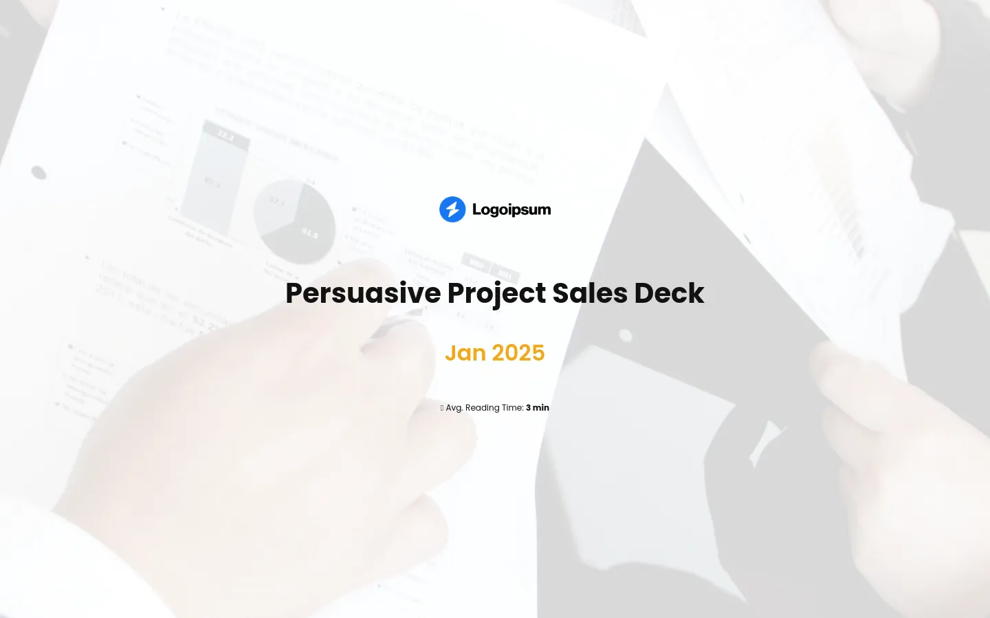 Sales deck for project
