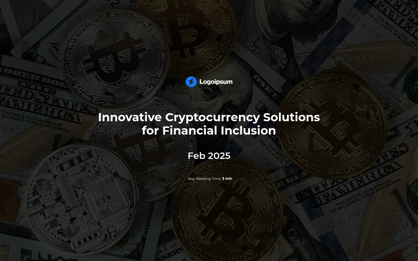 Cryptocurrency pitch deck