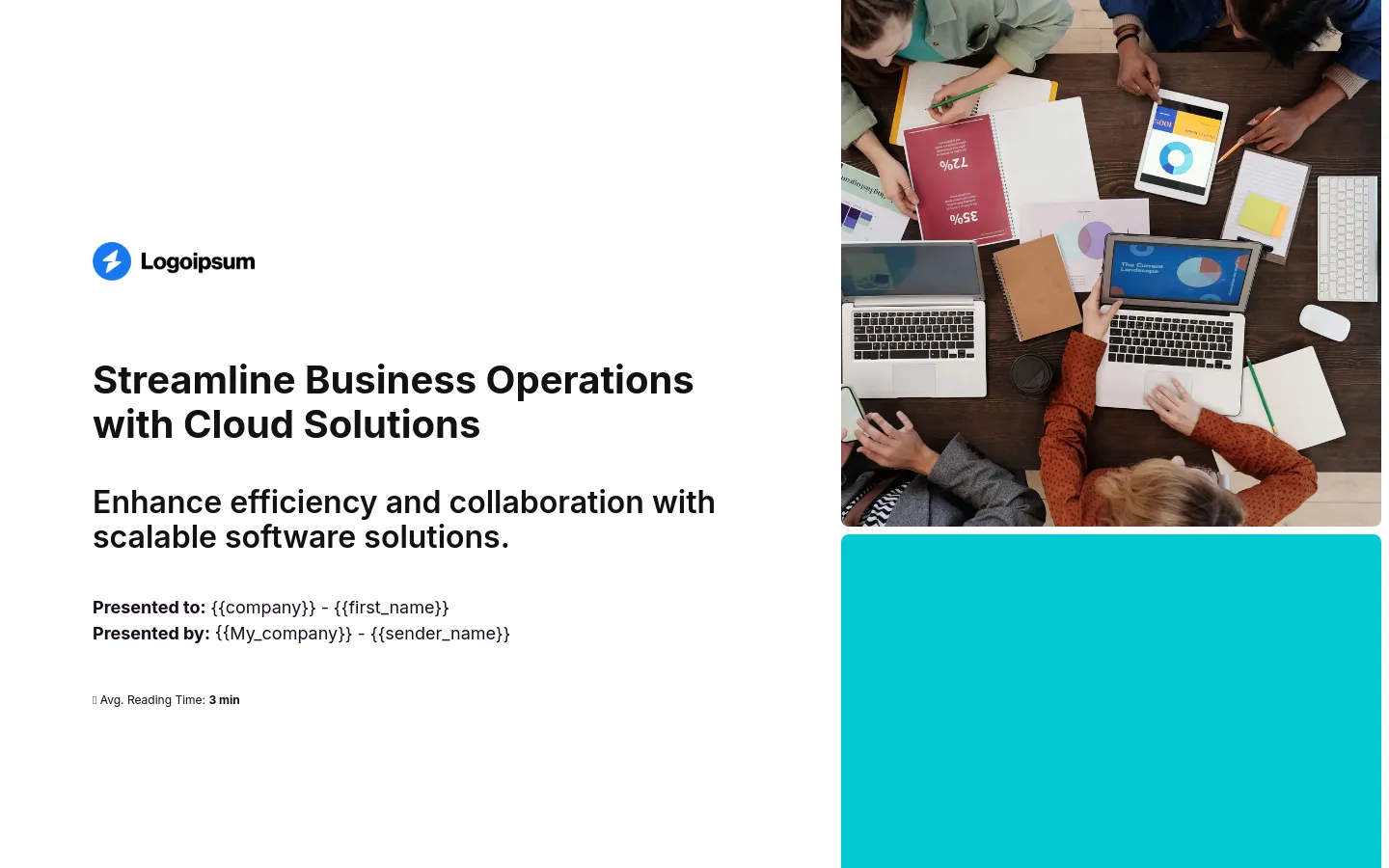 Sales pitch deck for SaaS product