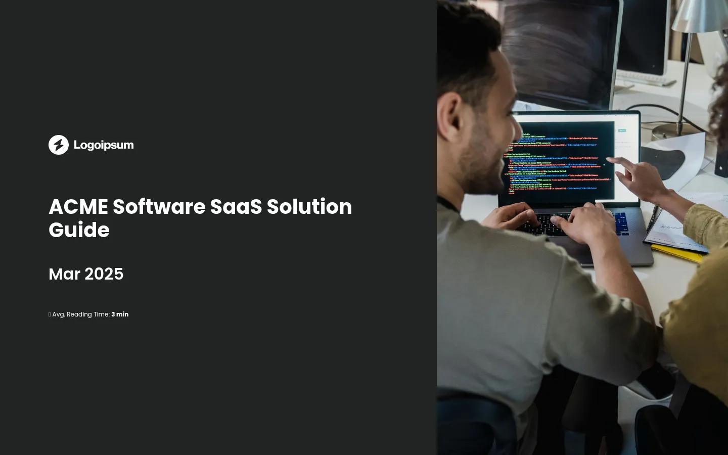 SaaS product sales brochure