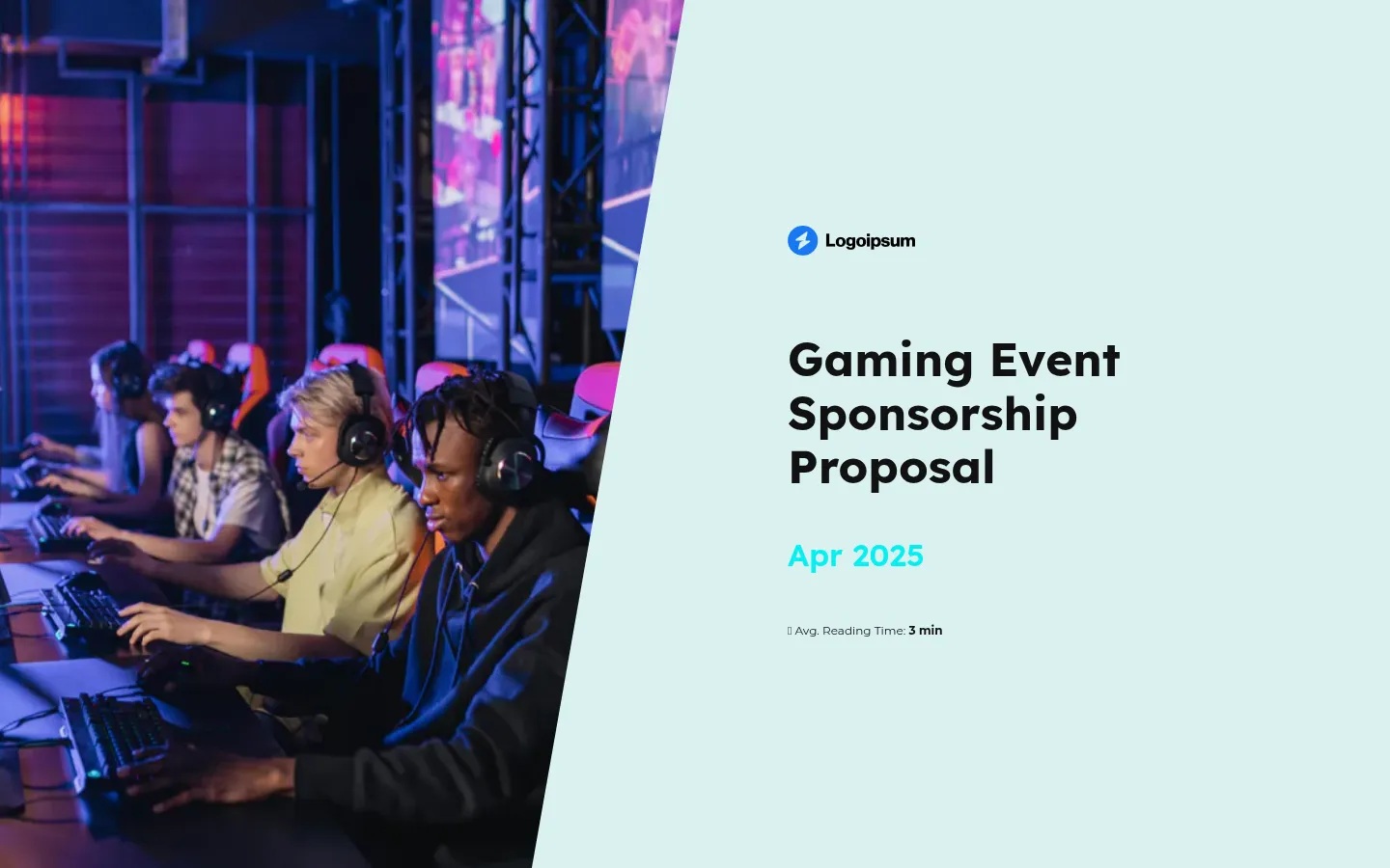 Gaming event sponsorship proposal