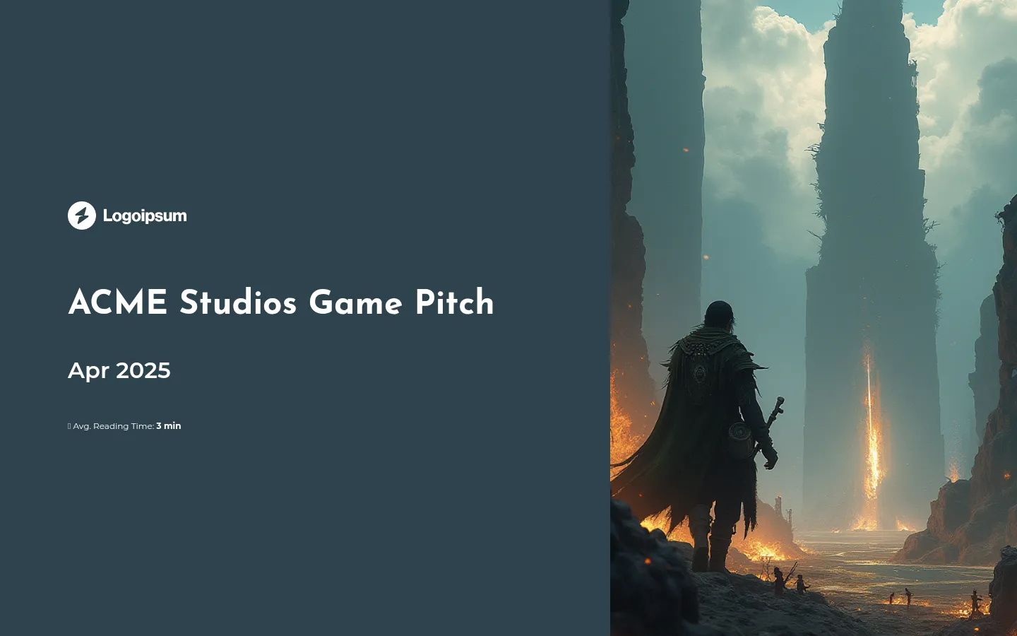 Video game pitch deck