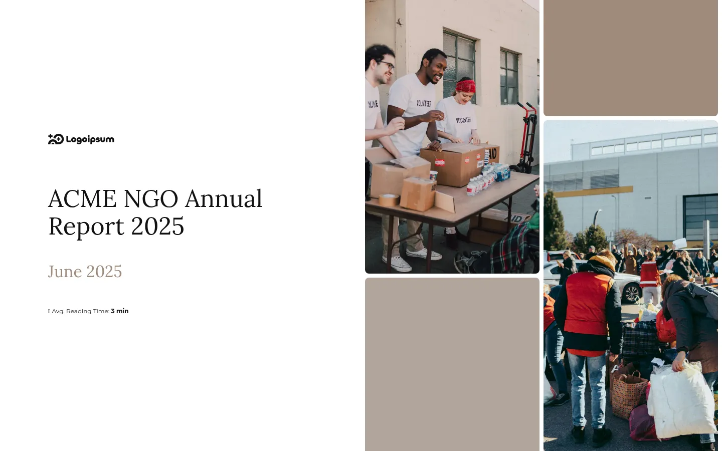 NGO annual report