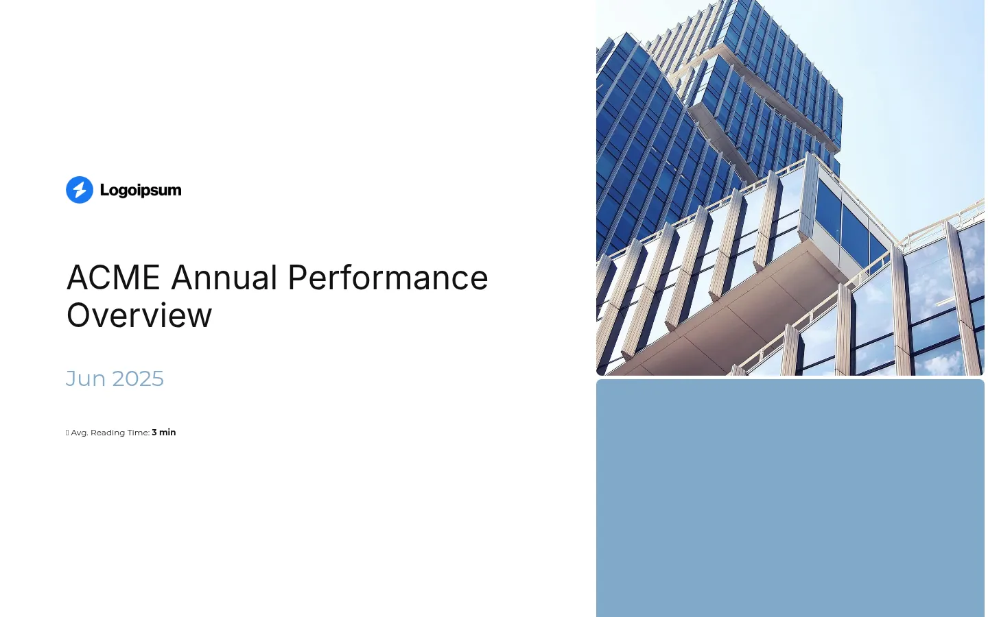Company annual report