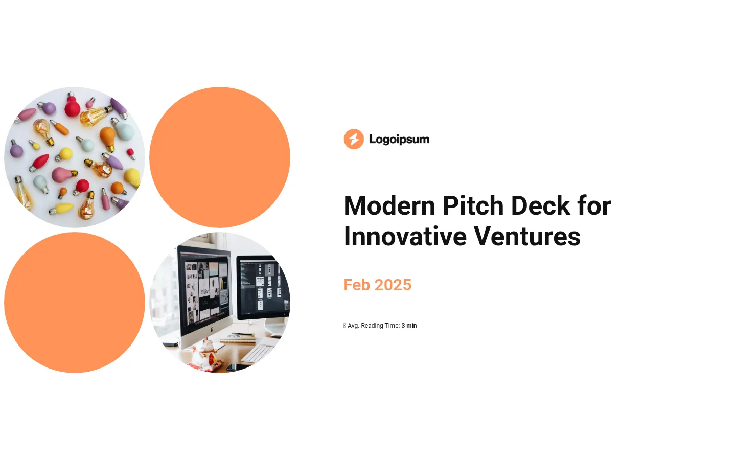 Modern pitch deck