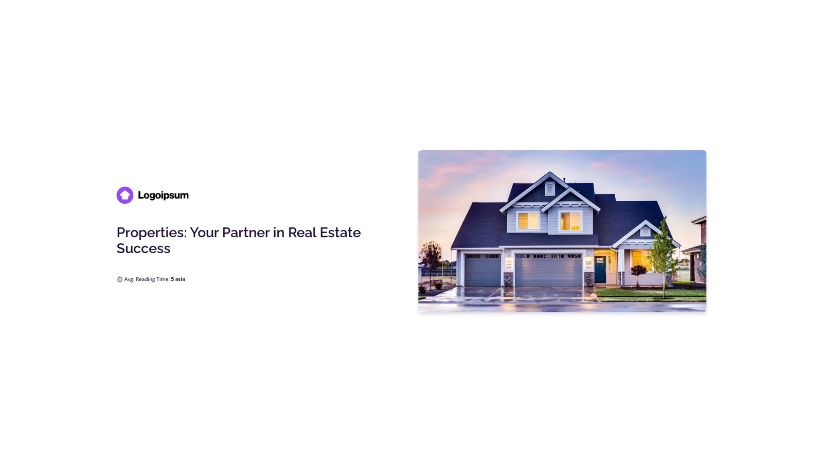 Real estate listing