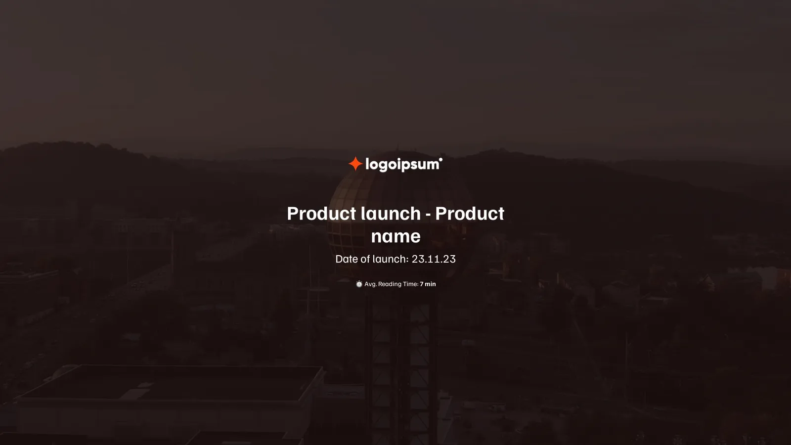Interactive product launch presentation