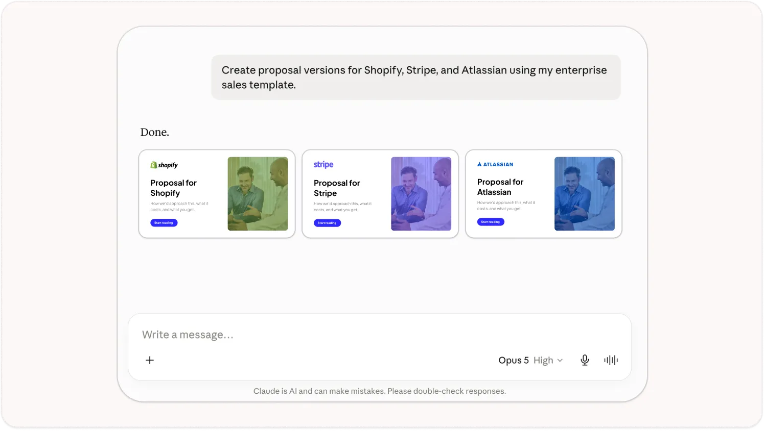 Create personalized versions from templates