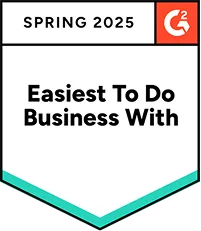 G2 Easiest To Do Business With, Spring 2025