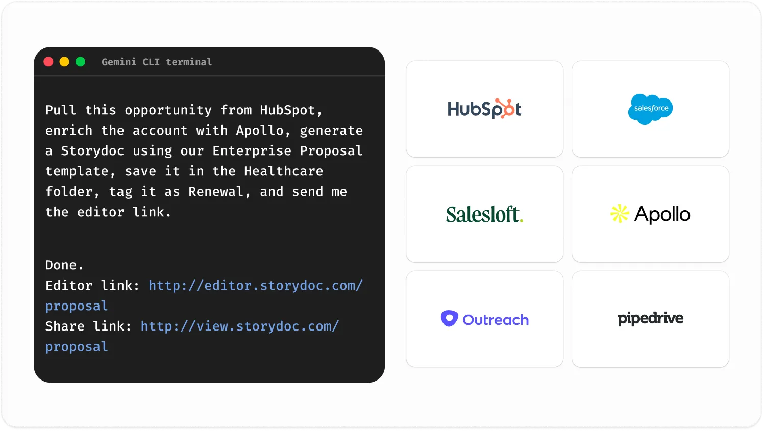 Connect Storydoc to the rest of your AI workflow