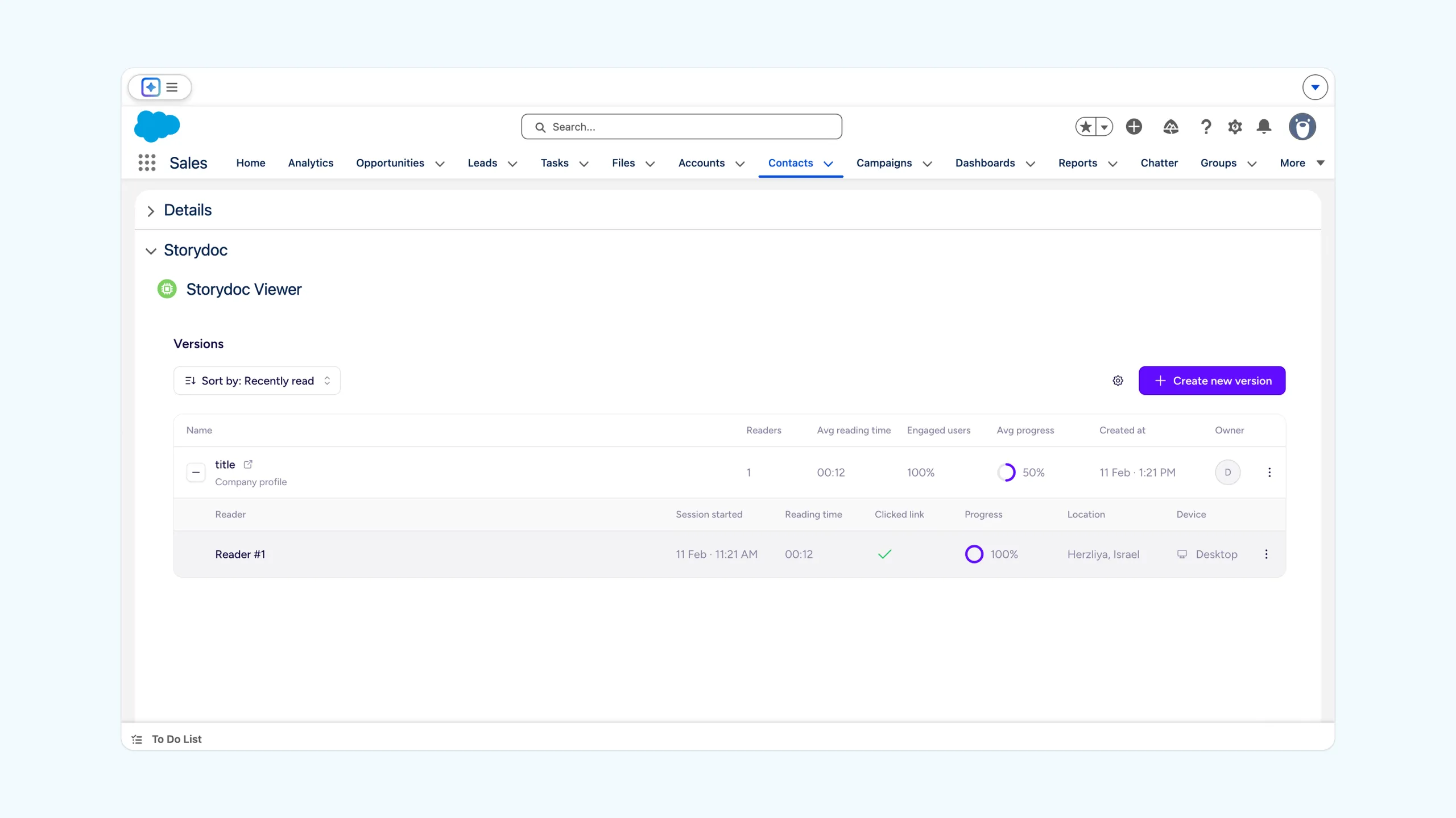 Connecting Storydoc to Salesforce