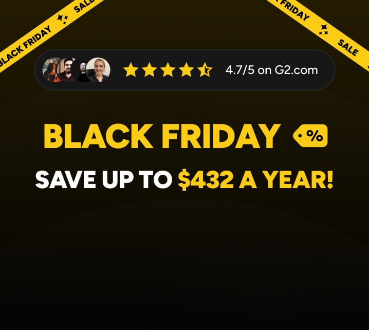Black Friday Pricing Banner