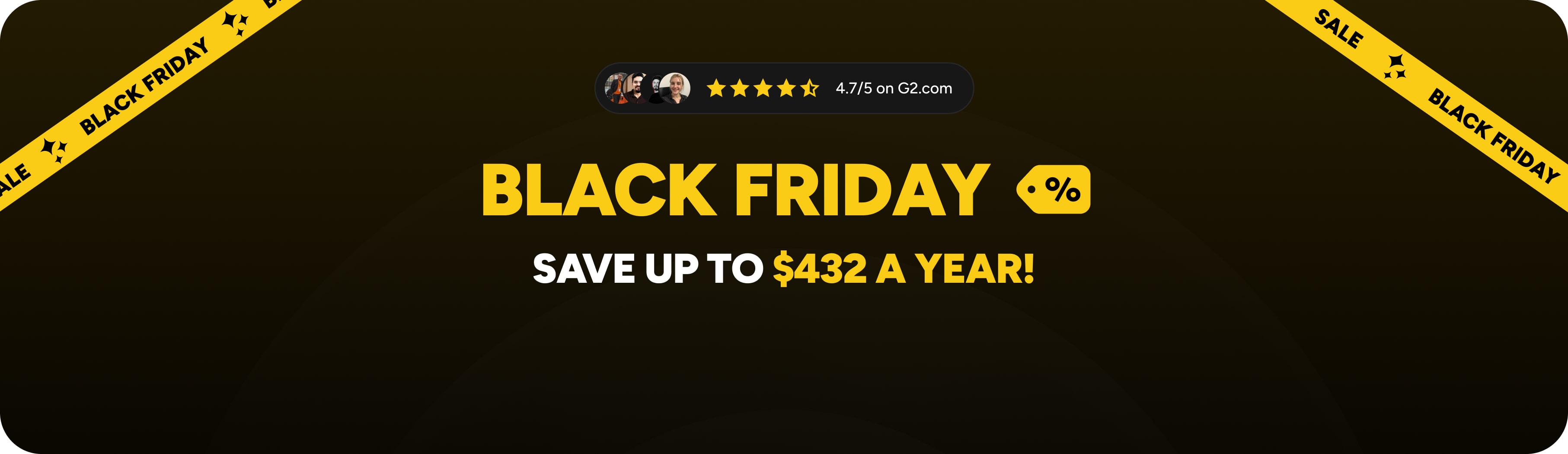 Black Friday Pricing Banner